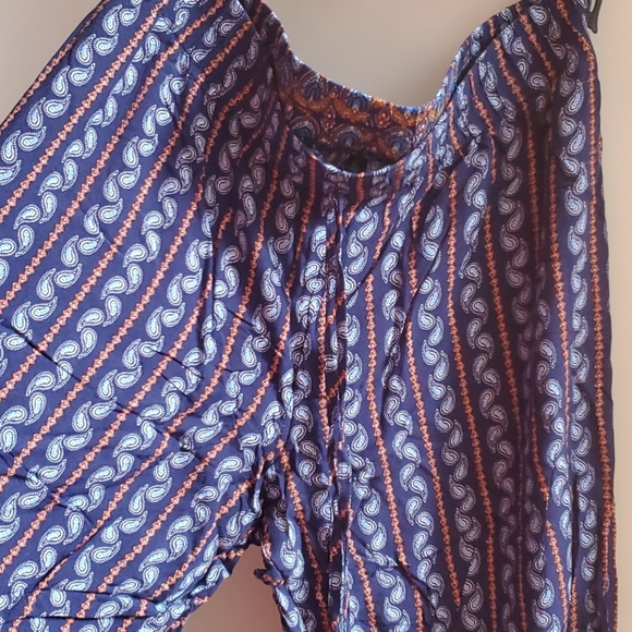Wide Leg Bohemian Style Pants - Picture 3 of 3